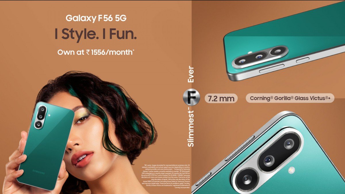 Samsung Galaxy F56 Launched in India with Sleek Design, 120Hz OLED Display, and Galaxy AI